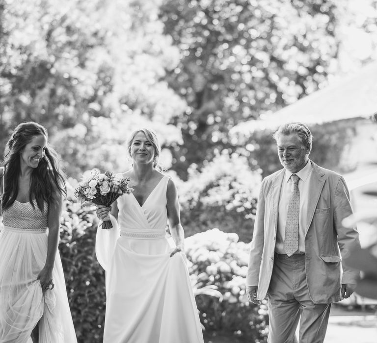 Bride Arriving At Venue