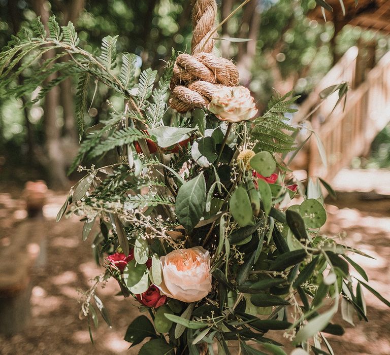 Woodland Wedding With Bride In Hermione De Paula & Reformation Silk Evening Dress With Groom In Tweed Hugo Boss & Images By Jason Mark Harris