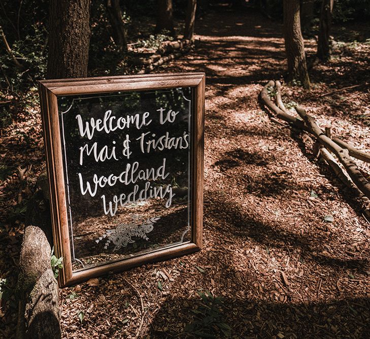 Chalkboard Welcome Sign For Wedding