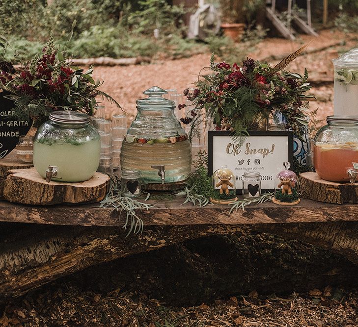 Woodland Wedding With Bride In Hermione De Paula & Reformation Silk Evening Dress With Groom In Tweed Hugo Boss & Images By Jason Mark Harris