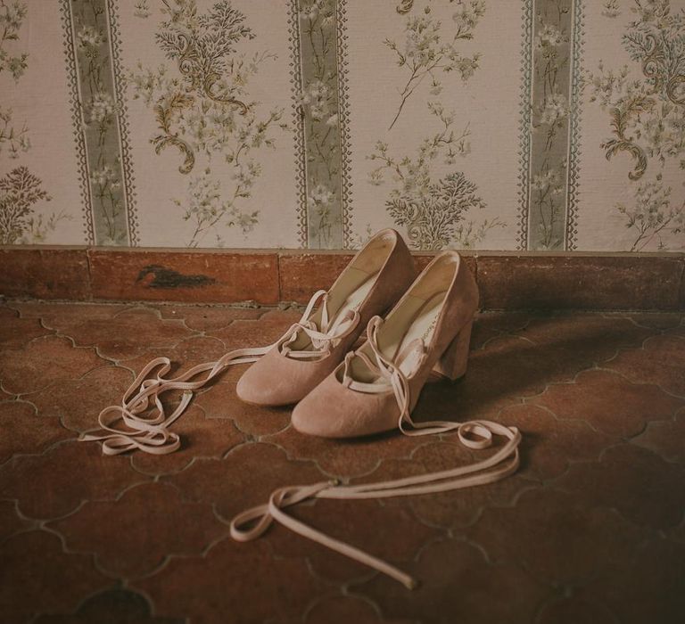 Beautiful Suede Wedding Shoes