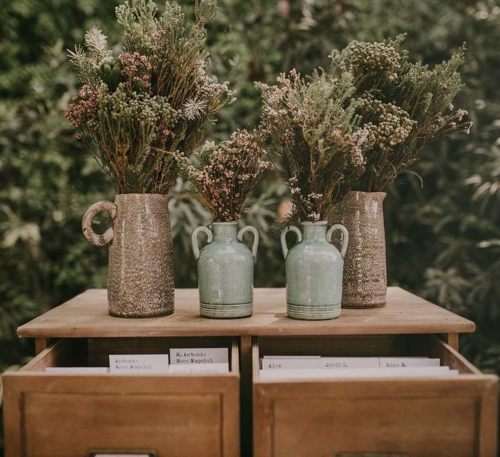 Table Plan Inspired by Library Cards For A Book Loving Couple