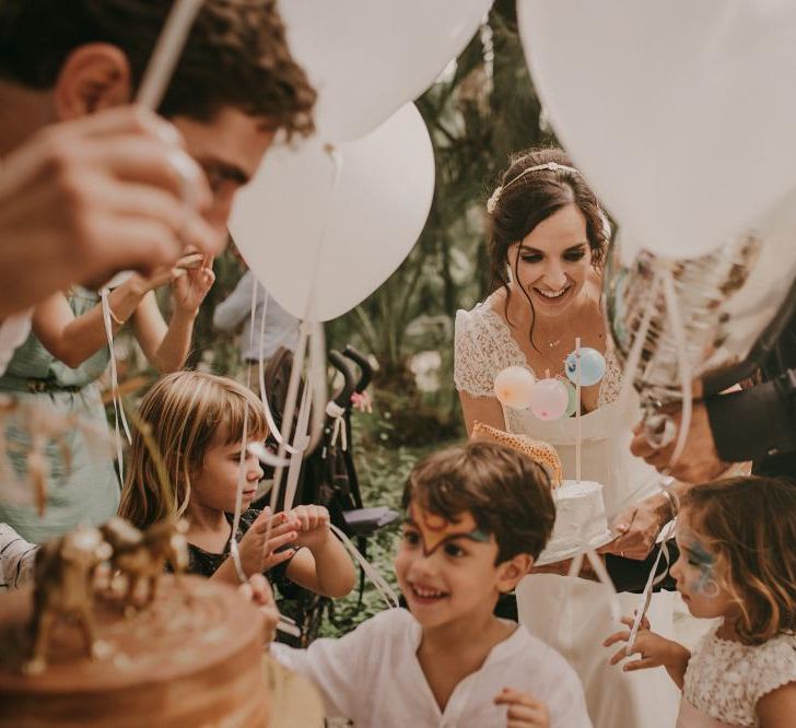 Birthday Cake For Children at Wedding