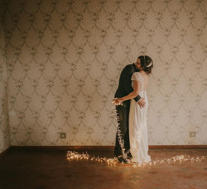 Bride in Laure De Sagazan | Outdoor Wedding Alicante | Paloma Cruz Eventos