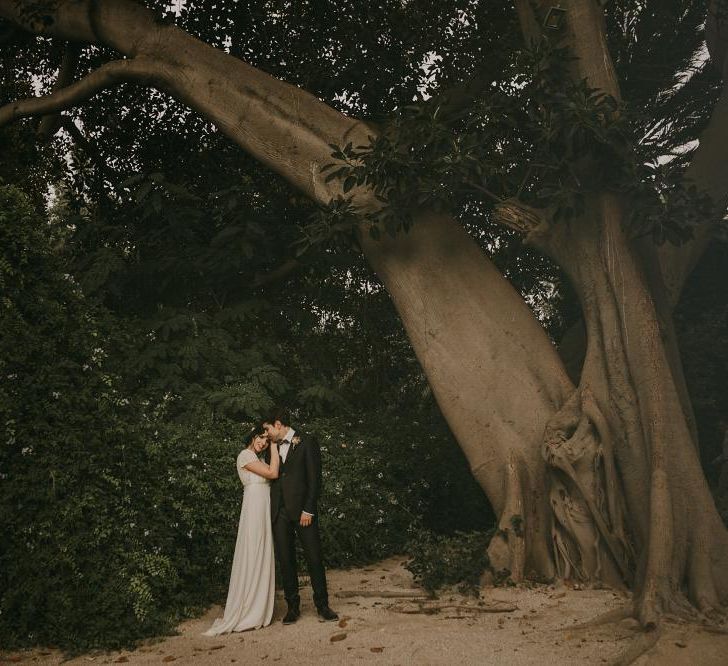 Bride in Laure De Sagazan | Outdoor Wedding Alicante | Paloma Cruz Eventos