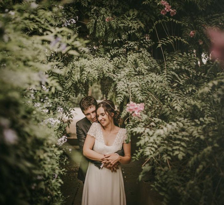 Bride in Laure De Sagazan | Outdoor Wedding Alicante | Paloma Cruz Eventos