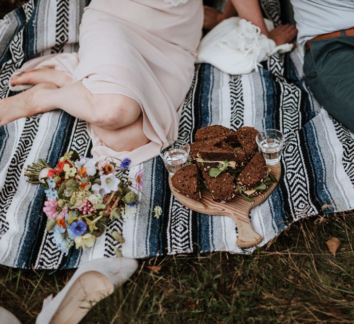 Festival Wedding At Campsite In Holland With A Picnic Reception & Images From Green Antlers Photography