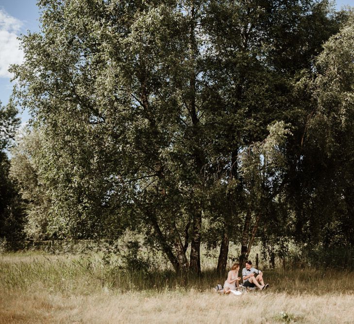 Festival Wedding At Campsite In Holland With A Picnic Reception & Images From Green Antlers Photography