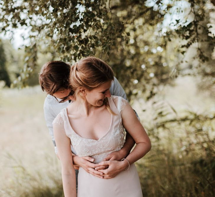 Festival Wedding At Campsite In Holland With A Picnic Reception & Images From Green Antlers Photography