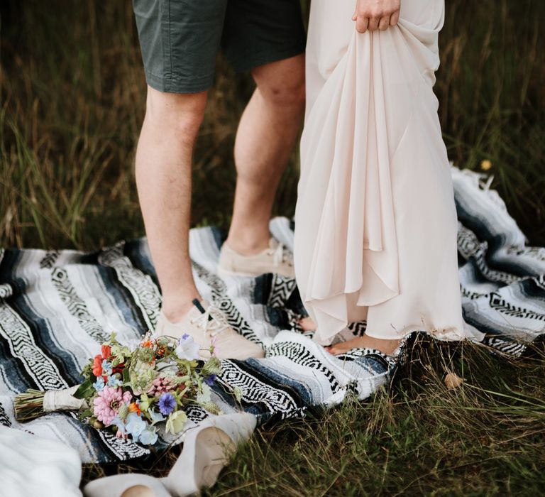 Festival Wedding At Campsite In Holland With A Picnic Reception & Images From Green Antlers Photography