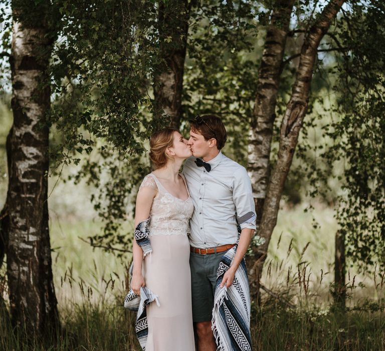 Festival Wedding At Campsite In Holland With A Picnic Reception & Images From Green Antlers Photography