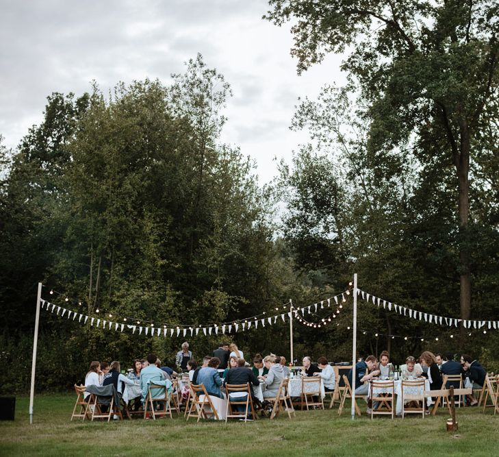 Festival Wedding At Campsite In Holland With A Picnic Reception & Images From Green Antlers Photography