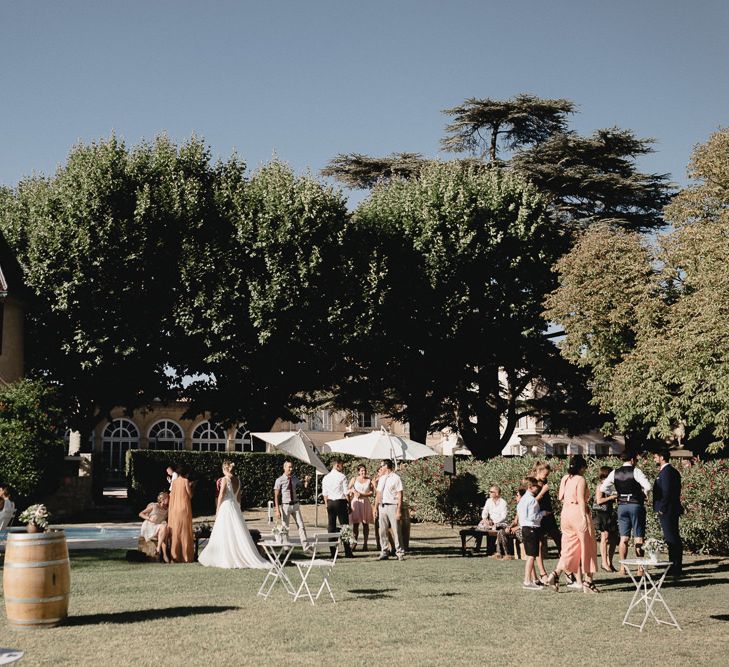 Pink & White Outdoor Reception at Château Alpheran Provence | Sebastien Boudot Photography