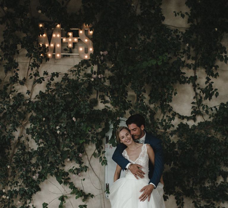 Bride in Nicolas Fafiotte Wedding Dress | Sebastien Boudot Photography