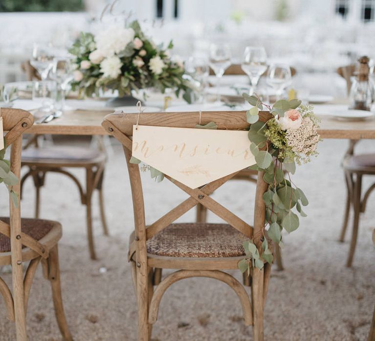 Pink & White Outdoor Reception at Château Alpheran Provence | Sebastien Boudot Photography