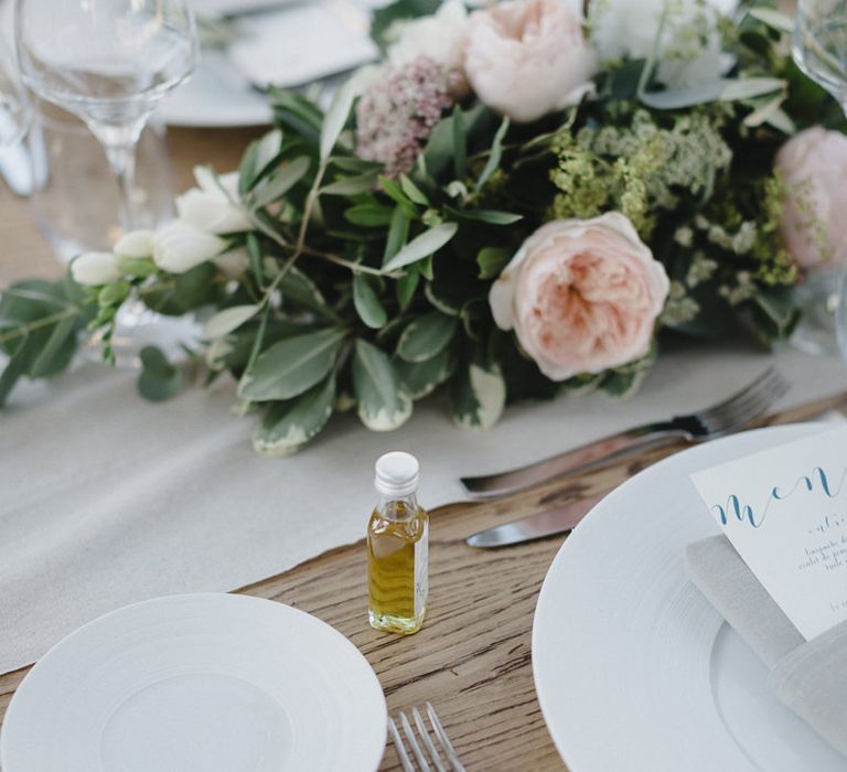 Pink & White Outdoor Reception at Château Alpheran Provence | Sebastien Boudot Photography