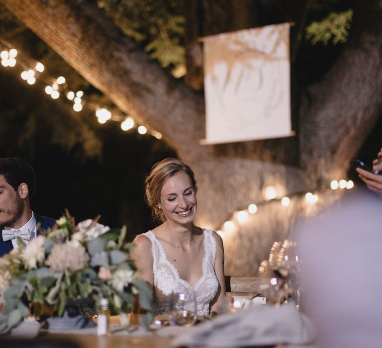 Pink & White Outdoor Reception at Château Alpheran Provence | Sebastien Boudot Photography