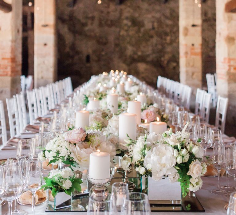 Beautiful Blush Pink Table Setting