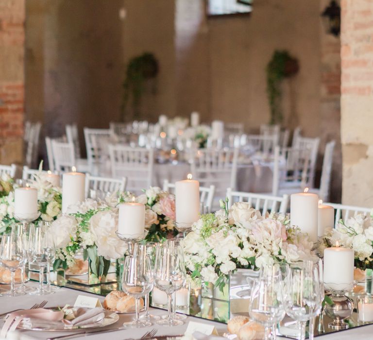 Beautiful Blush Pink Table Setting