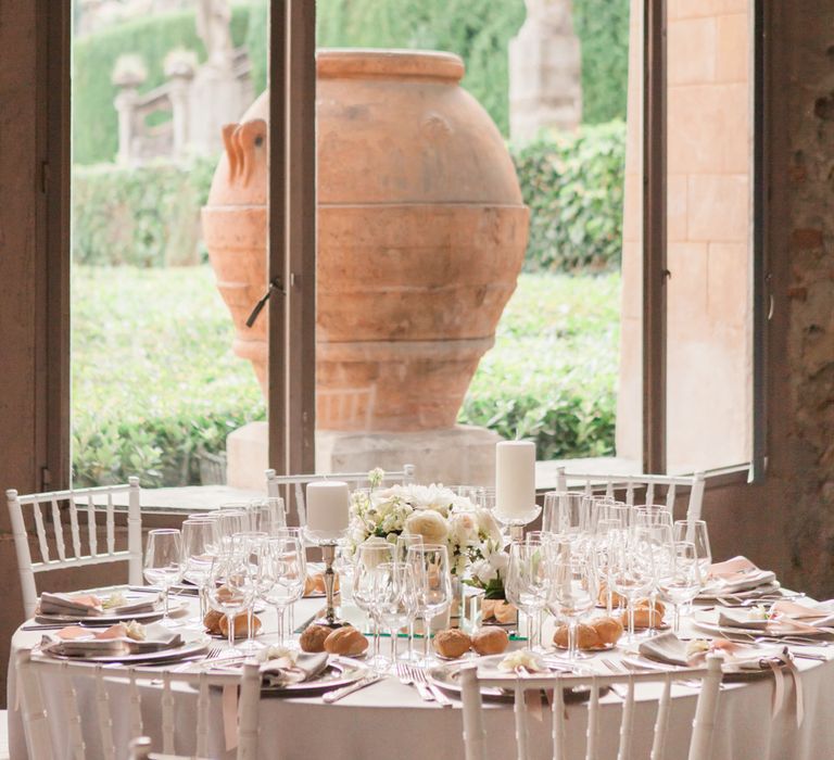 Beautiful Blush Pink Table Setting