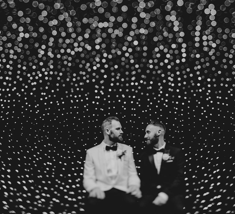 Groom & Groom in Tuxedos at Wedding Ceremony at The Epstein Theatre Liverpool