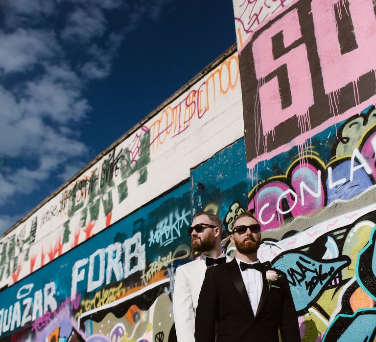 Groom & Groom in Tuxedos