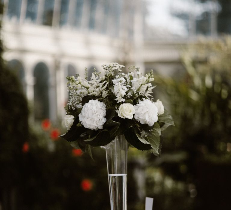 Tall White Floral Centrepieces