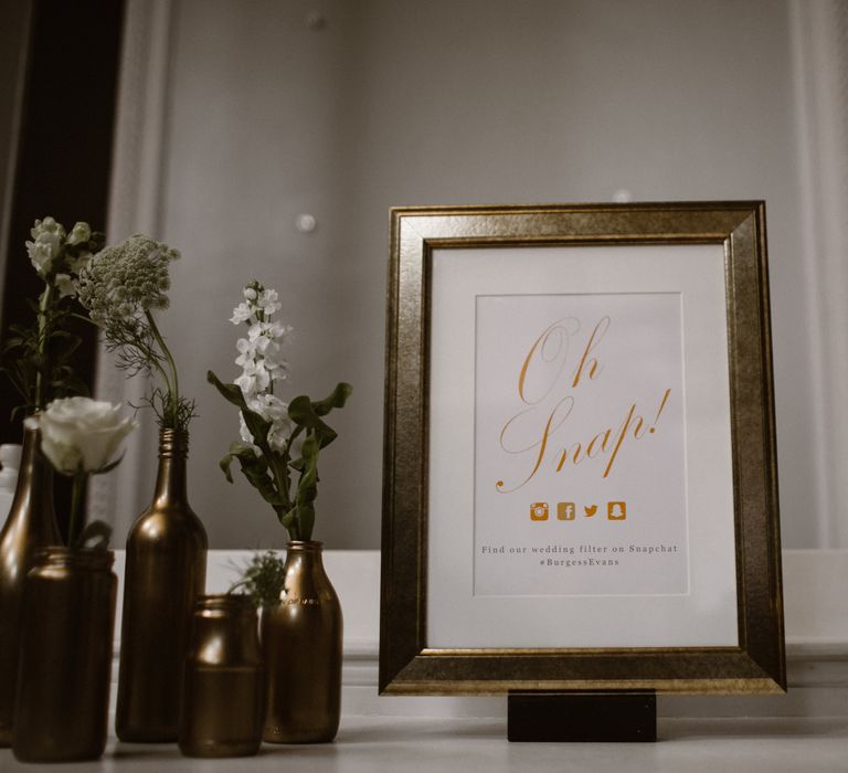 Gold & White Wedding Decor