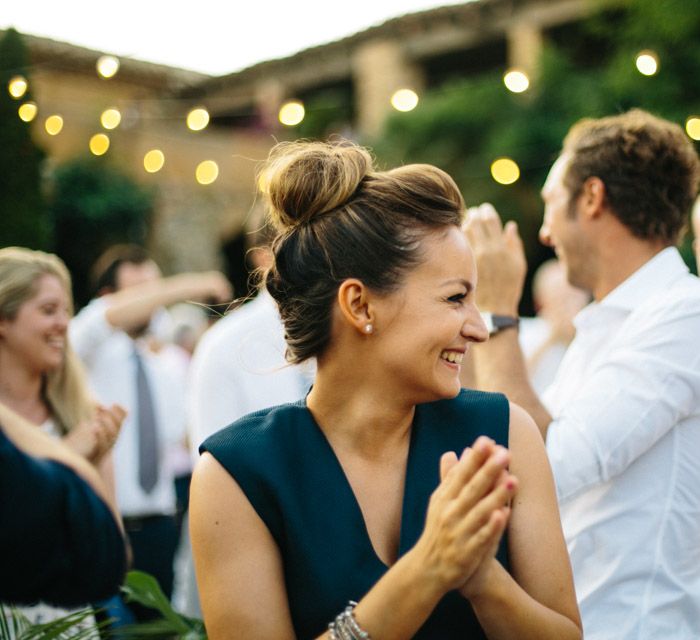 Tropical Inspired Wedding Decor For An Outdoor Wedding Reception In Spain