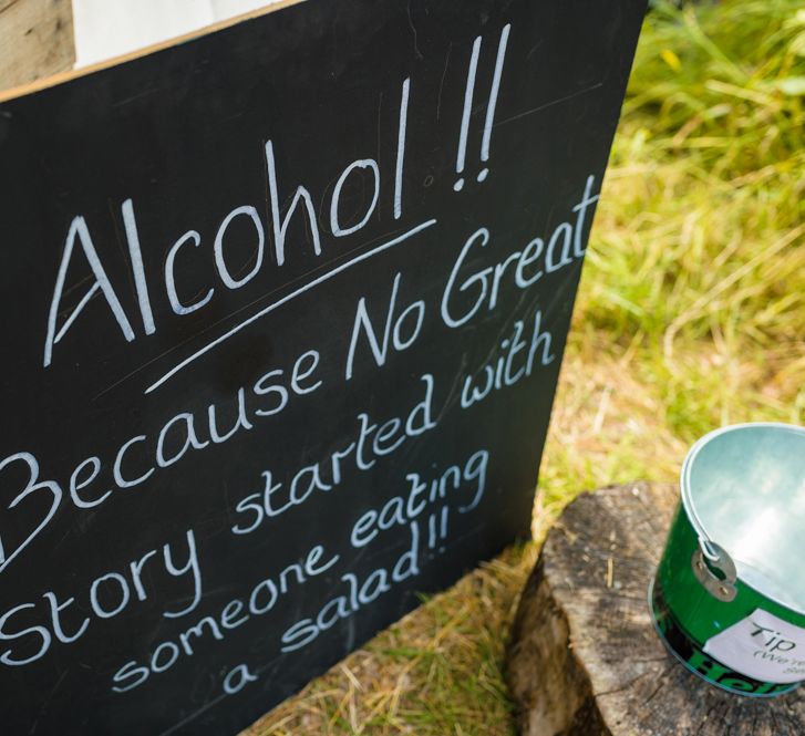 Chalkboard Wedding Sign