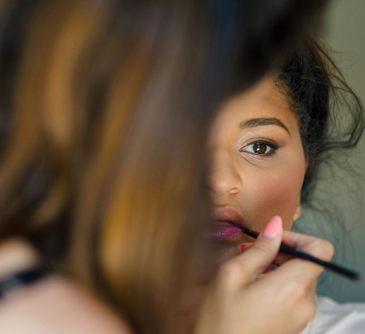 Bride Getting Ready For Wedding