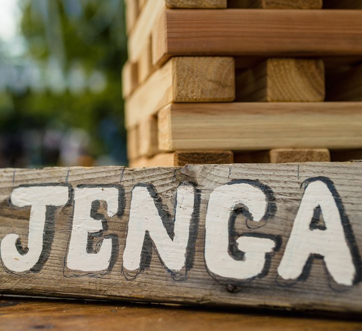 Jenga Garden Game For Wedding