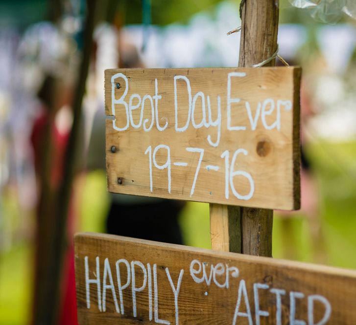 Wooden Wedding Signage