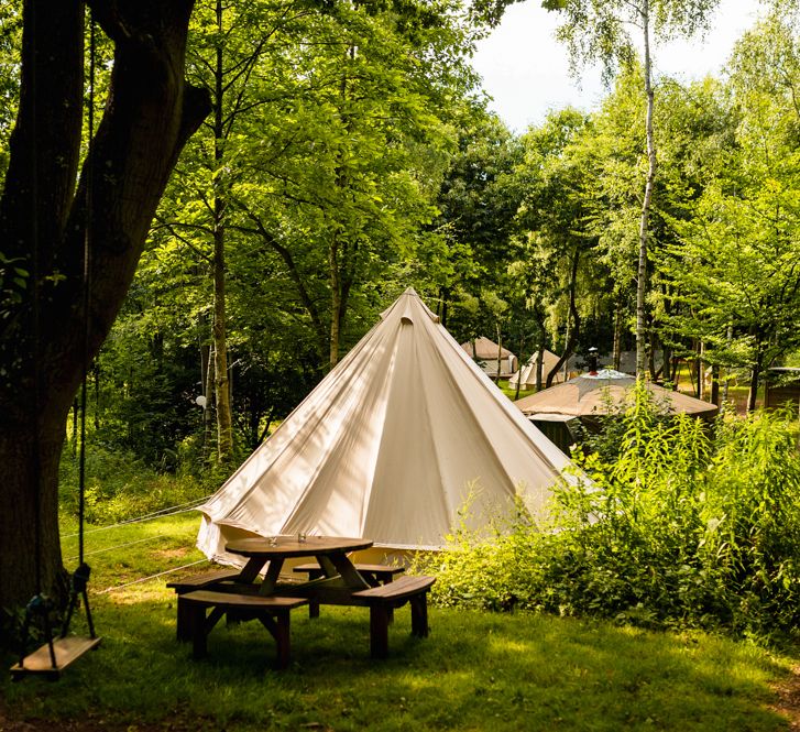 Festival Wedding With A Yurt & Bell Tent Camping