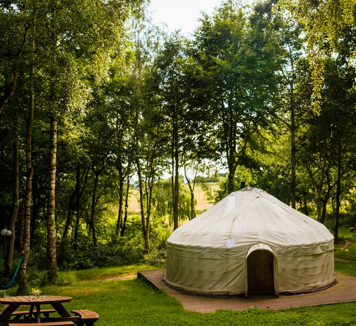 Festival Wedding With A Yurt & Bell Tent Camping