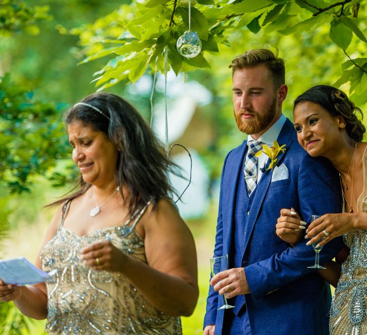 Bride in Sequinned Dress