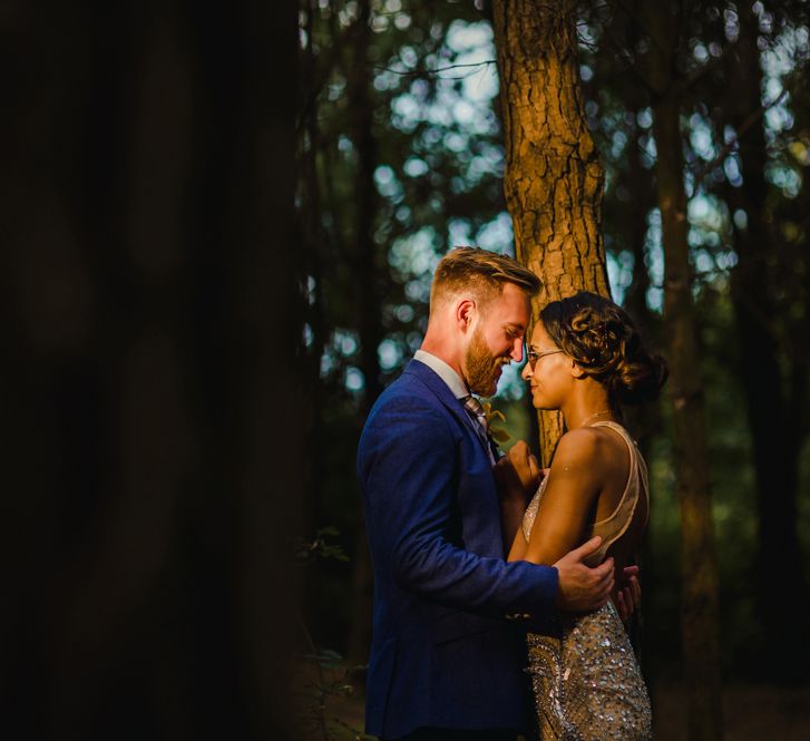 Bride in Sequinned Dress