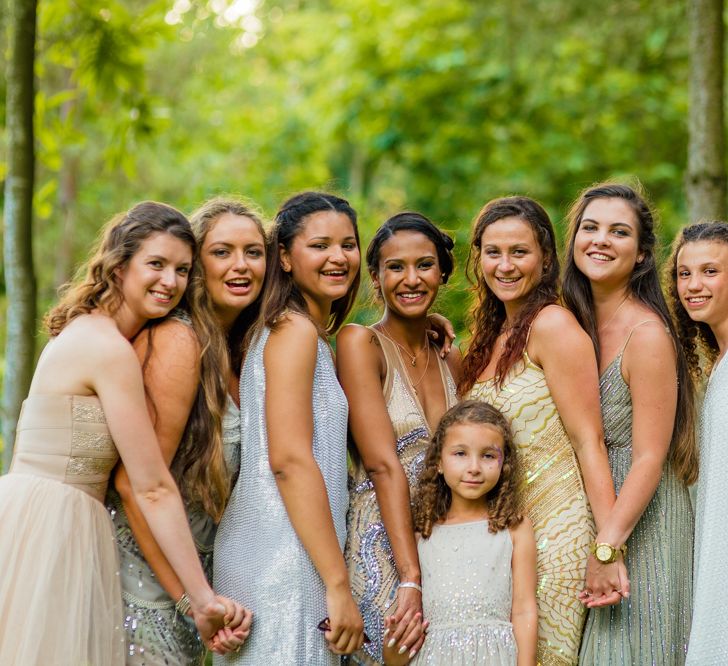 Bride in Sequinned Dress