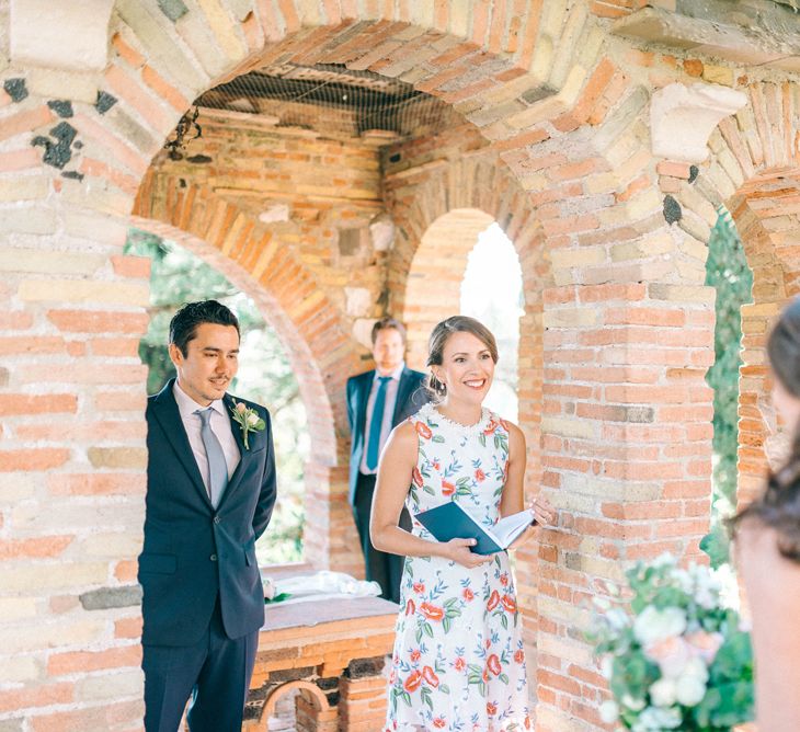 Sicily Elopement Wedding With Bride In Wtoo By Watters And BHLDN Accessories With Images From Sarah Jane Ethan Photography