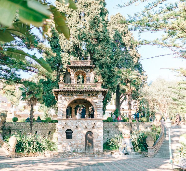 Sicily Elopement Wedding With Bride In Wtoo By Watters And BHLDN Accessories With Images From Sarah Jane Ethan Photography