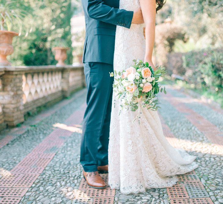 Sicily Elopement Wedding With Bride In Wtoo By Watters And BHLDN Accessories With Images From Sarah Jane Ethan Photography