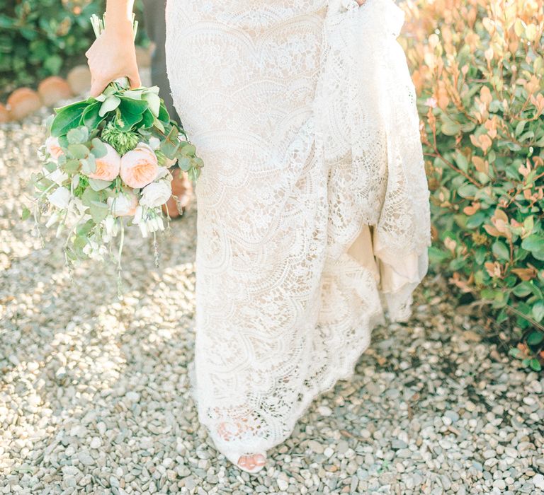 Sicily Elopement Wedding With Bride In Wtoo By Watters And BHLDN Accessories With Images From Sarah Jane Ethan Photography