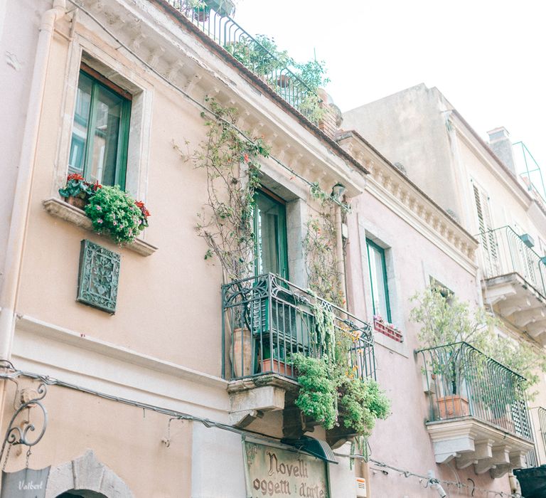 Sicily Elopement Wedding With Bride In Wtoo By Watters And BHLDN Accessories With Images From Sarah Jane Ethan Photography