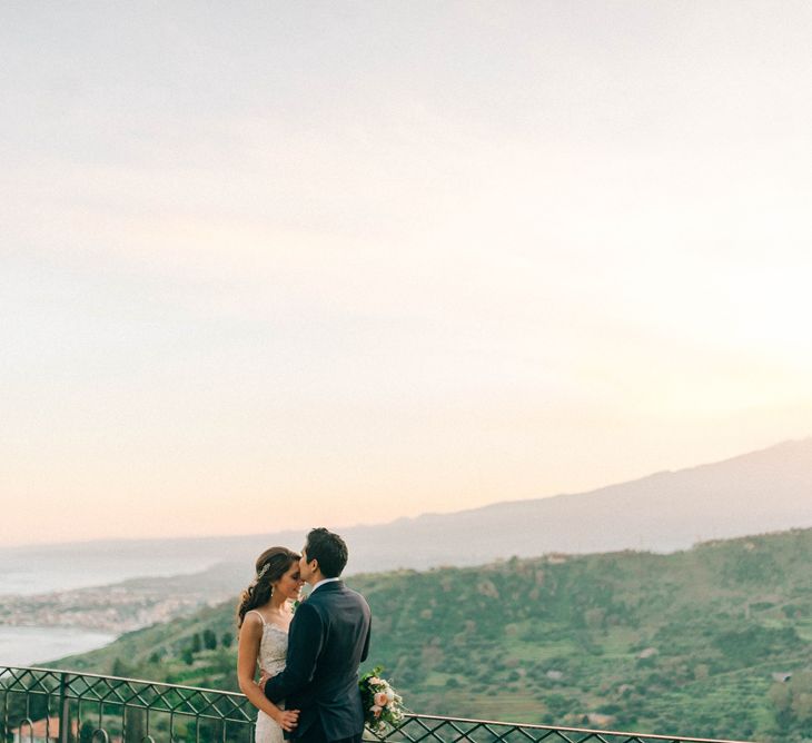 Sicily Elopement Wedding With Bride In Wtoo By Watters And BHLDN Accessories With Images From Sarah Jane Ethan Photography