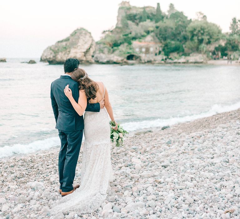 Sicily Elopement Wedding With Bride In Wtoo By Watters And BHLDN Accessories With Images From Sarah Jane Ethan Photography