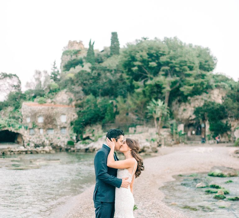 Sicily Elopement Wedding With Bride In Wtoo By Watters And BHLDN Accessories With Images From Sarah Jane Ethan Photography