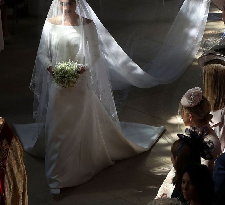 Meghan Markle And Prince Harry Wedding Ceremony St George's Chapel Windsor // Meghan Markle In Claire Waight Keller for Givenchy