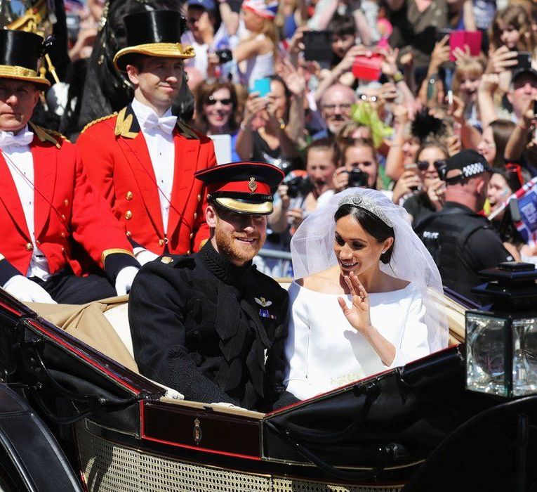 Meghan Markle And Prince Harry Wedding Ceremony St George's Chapel Windsor // Meghan Markle In Claire Waight Keller for Givenchy