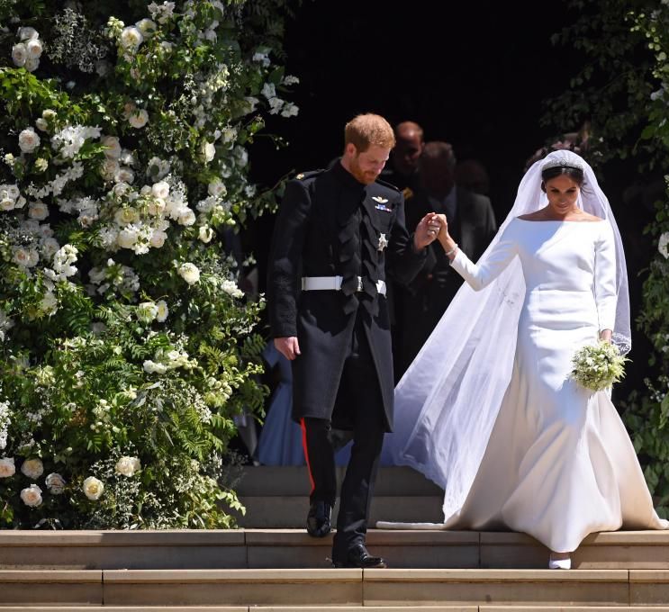 Meghan Markle And Prince Harry Wedding Ceremony St George's Chapel Windsor // Meghan Markle In Claire Waight Keller for Givenchy