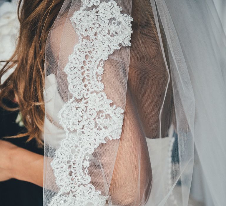 Lace Edged Wedding Veil